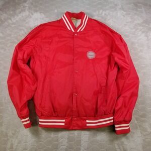 VTG UNLV Runnin' Rebels Logo 7 Windbreaker Button Coaches Jacket Sz Lg RARE